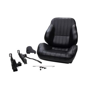 SCAT ENTERPRISES #80-1050-51R Rally Low Back Seat - RH - Black Vinyl