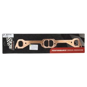 SCE GASKETS #4128 Pontiac D-Port Copper Exhaust Gasket Set