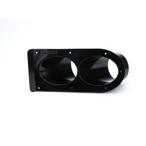 SCHOENFELD #350TSB-45-2 Pipe Shield Black Dual Outlet 3-1/2in 45 Degree