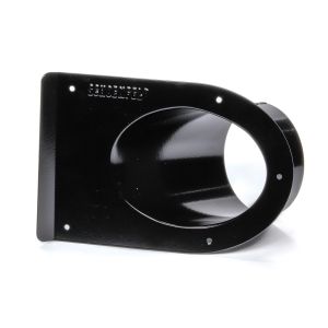 SCHOENFELD #400TSB-45 Tail Pipe Saver 4in Black 45 Degree