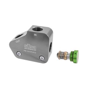 SETRAB OIL COOLERS #18-TOTLS-22 Billet Alm. Oil Cooler Adapter GM LS Engines