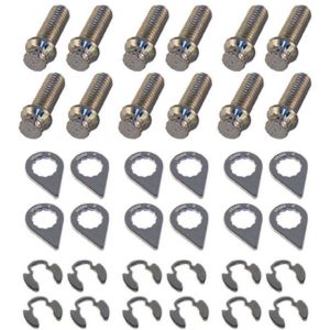 STAGE 8 FASTENERS #8931 Header Bolt Kit - 12pt. 3/8-16 x 1in (12)