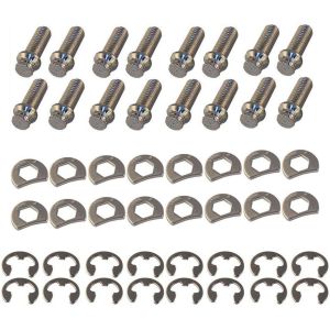 STAGE 8 FASTENERS #8953 S/S Header Bolt Kit - 6pt. 3/8-16 x 1in (16)