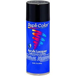 DUPLI-COLOR/KRYLON #DAL1607 Flat Black Lacquer Paint 12oz