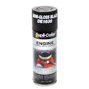 DUPLI-COLOR/KRYLON #DE1635 Semi Gloss Black Engine Paint 12oz