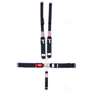 SIMPSON SAFETY #29064BKH Harness Set 5pt HANS L/L W/A P/D Black