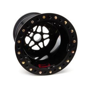 SANDER ENGINEERING #S15-186-SO2-B Sprint Wheel 15x18 6in BS Outside Lock Black