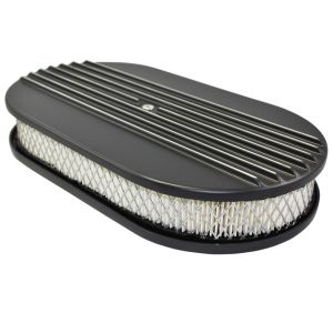 SPECIALTY PRODUCTS COMPANY #6491BK Air Cleaner Kit 15in X 2in Oval Half Finned Top