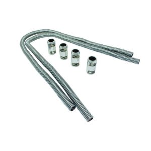 SPECIALTY PRODUCTS COMPANY #7355 Heater Hose Kit 44in w/Polished Aluminum Cap