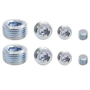 SPECIALTY PRODUCTS COMPANY #8250 Pipe Plugs Allen Head Zinc 8Pcs.