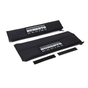 SCHROTH RACING #SR 09119 Harness Pads 2in Wide Black w/ Silver Patch