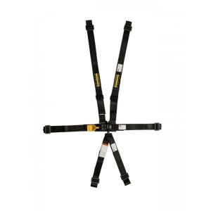 SCHROTH RACING #sr 60950H-R 5pt Harness LL Ratchet 2in No-Lab Adjuster BLK