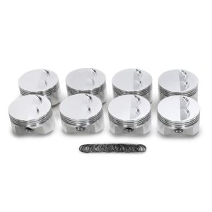 SPORTSMAN RACING PRODUCTS #138089 SBC Flat Top Piston Set 4.030 Bore -5cc