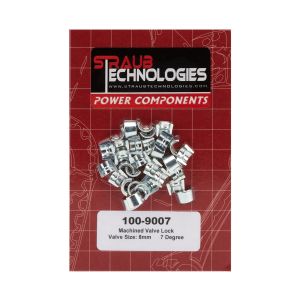 STRAUB TECHNOLOGIES INC. #100-9007 Valve Locks 7-Deg 8mm Machined Steel 16pk