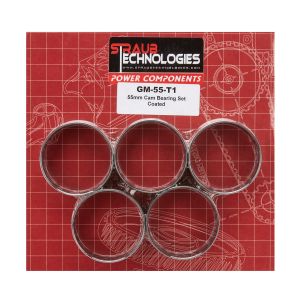 STRAUB TECHNOLOGIES INC. #STRGM-55-T1 55mm Babbit Cam Bearing Set -Coated w/1 Hole