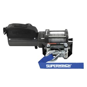 SUPERWINCH #1715001 1500lb Winch 1.1HP 120V 1/8in x 35ft Wire Rope