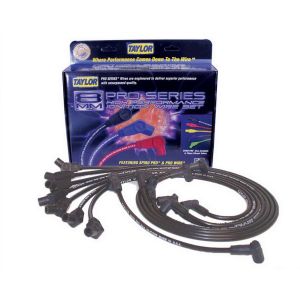 TAYLOR/VERTEX #74004 Spiro-Pro Custom  8Cyl. Plug Wire Set  Black