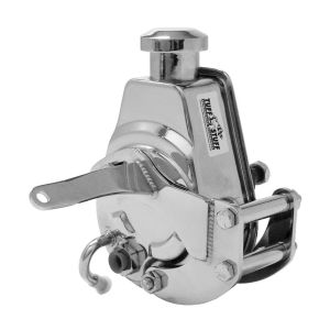 TUFF-STUFF #6504A SBC Power Steering Brckt SWP Chrome