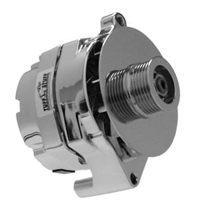 TUFF-STUFF #7068RD6G Ford Alternator Chrome 1 Wire 6 Groove Pulley