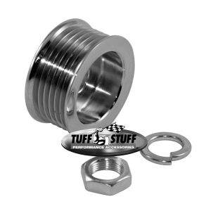 TUFF-STUFF #7610A Alternator Chrome Pulley 6 Groove