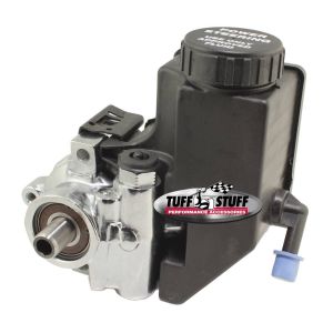 TUFF-STUFF #7890C Type II Power Steering Pump w/Reservoir Chrome