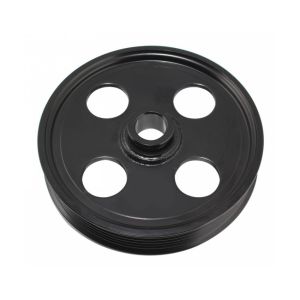 TUFF-STUFF #8489B Type II Power Steering Pulley 6 Groove Black