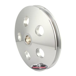 TUFF-STUFF #8492A V-Groove Power Steering Pulley Chrome