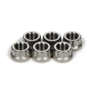Ti22 PERFORMANCE #TIP1054 Torque Tube Nut Set 6pcs Titanium 12pt