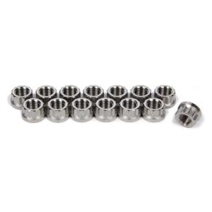Ti22 PERFORMANCE #TIP1124 Header Flange Nut Set 12pt Titanium 14pcs