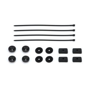Ti22 PERFORMANCE #TIP5186 Radiator Screen Mounting Kit Ste of 4 Black Nylon