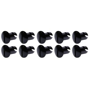 Ti22 PERFORMANCE #TIP8102 Oval Head Dzus Buttons .500 Long 10 Pack Black