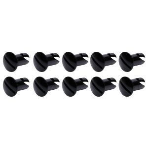 Ti22 PERFORMANCE #TIP8106 Oval Head Dzus Buttons .550 Long 10 Pack Black
