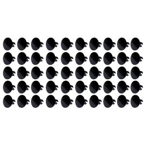 Ti22 PERFORMANCE #TIP8110-50 Large Head Dzus Buttons .500 Long 50 Pack Black