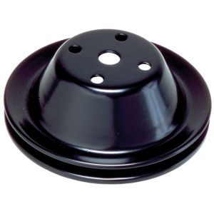 TRANS-DAPT #8600 SBC SWP Water Pump Pulley 1 Groove Black