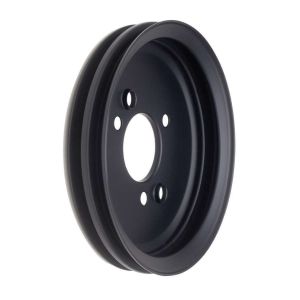 TRANS-DAPT #8616 BBC SWP Crankshaft Pulley 2 Groove Black