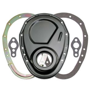 TRANS-DAPT #8638 SBC Black 2pc Timing Cover
