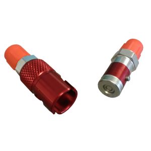TRIPLE X RACE COMPONENTS #BK-9283 Quick Disconnect Brake Fitting Aluminum Red