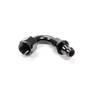 TRIPLE X RACE COMPONENTS #HF-12008BLK #8 120 Degree Hose End Push Lock