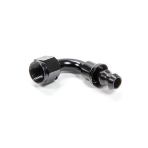 TRIPLE X RACE COMPONENTS #HF-19008BLK #8 90 Degree Hose End Push Lock