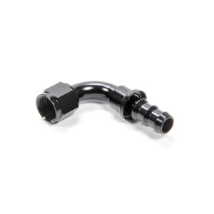 TRIPLE X RACE COMPONENTS #HF-19010BLK #10 90 Degree Hose End Push Lock