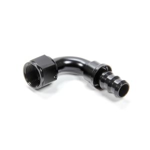 TRIPLE X RACE COMPONENTS #HF-19012BLK #12 90 Degree Hose End Push Lock
