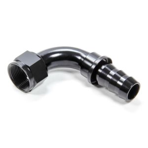 TRIPLE X RACE COMPONENTS #HF-19016BLK #16 90 Degree Hose End Push Lock