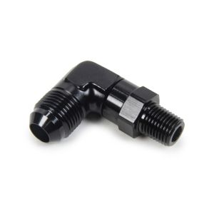 TRIPLE X RACE COMPONENTS #HF-93082BLK AN to NPT Swivel 90 Deg #8 x 1/4