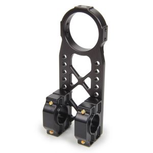 TRIPLE X RACE COMPONENTS #SC-ST-0027BLK Clamp On Top Steering Mount For 1in Bar Midget