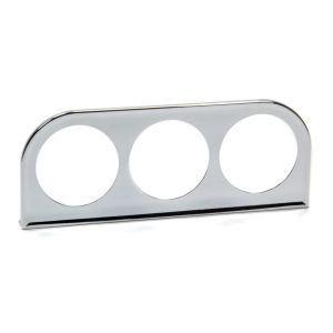VDO #240-036 Mounting Panel 2-1/16 3 Hole Chrome