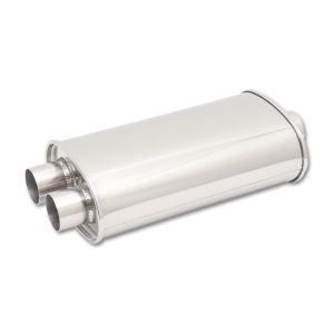 VIBRANT PERFORMANCE #1111 STREETPOWER Oval Muffler 3in inlet