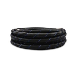 VIBRANT PERFORMANCE #11992B 5ft Roll -12 Black Blue Nylon Braided Flex Hose