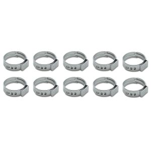 VIBRANT PERFORMANCE #12274 Stainless Steel Pinch Cl amps 11.3-13.8mm 10 Pack