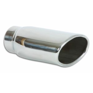 VIBRANT PERFORMANCE #1406 4.5in x 3in Oval Stainle ss Steel Tip Single Wall