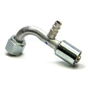 VINTAGE AIR #35533-VUG #10 90 Degree Barb O-Ring Fitting w/Port